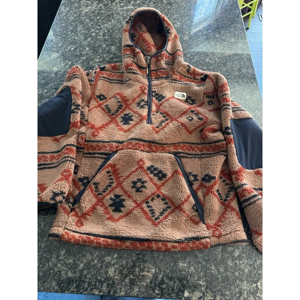 The North Face Sweater Mens S Brown Campshire Pullover‎ Hoodie Fleece Jacket